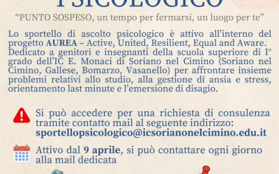 Progetto AUREA: Sportello Psicologico